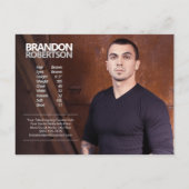 2 gesteunde 3 promotieacties voor fotomodellen briefkaart (Achterkant)