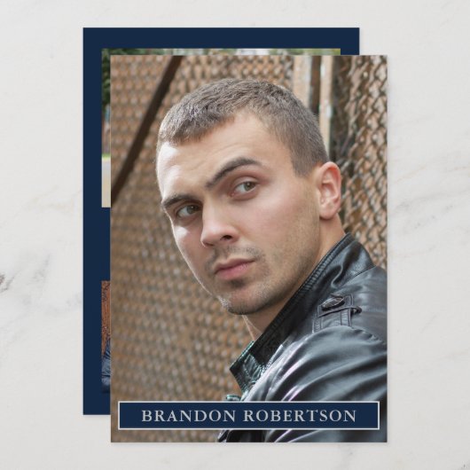 2 gesteunde 5 foto-speler Model 5x7 Comp/Zed Sjabl Kaart (Voorkant / Achterkant)