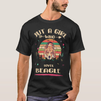 2 Gewoon Een Meisje Dat Van Beagle Houdt T-shirt