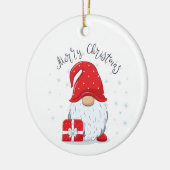 "2 GEZIEN GNOME SANTA EN OOK VERDRIEZEND ZIJDE!!!! KERAMISCH ORNAMENT (Links)