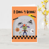 2 Ghoul 4-schoolmeisjeskaart Kaart (Gele Bloem)