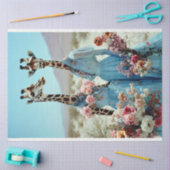 2 Giraffe  Vogue Stijl Decoupage Tissuepapier (Craft)