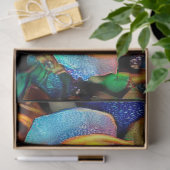 2 Glanzend prachtige unieke Rozen kunstdromen Tissuepapier (Geschenk)