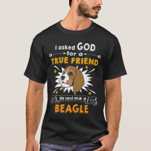 2 God gevraagd - Ware vriend - Een Beagle T-shirt