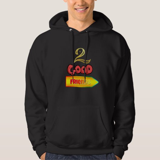 2 goede vrienden hoodie (Voorkant)