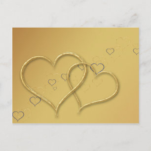 2 Golden Hearts - Briefkaart