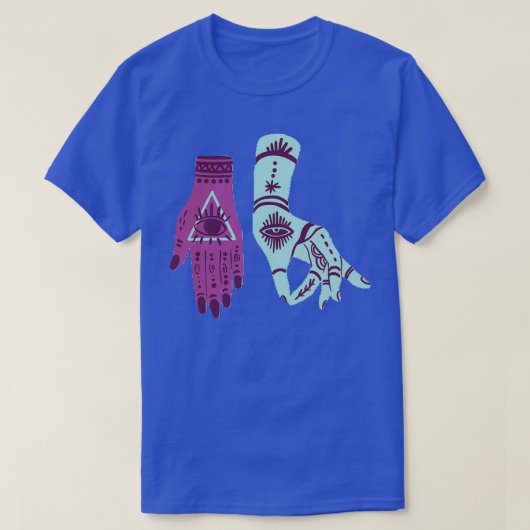 2 Gothic Hand Eyes T-shirt (Design voorkant)