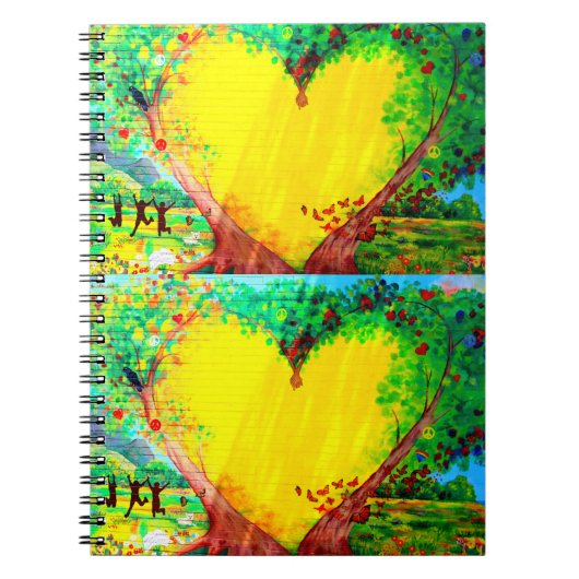 2 gouden harten notitieboek (Voorkant)