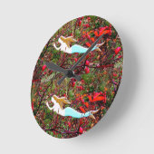 2 gouden sterren ronde klok (Hoek)