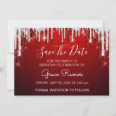 2 Grace Save the Date Sweet 16th Photo (Achterkant)