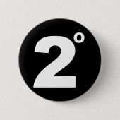 2 graden klimaatverandering ronde button 5,7 cm (Voorkant)