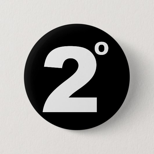 2 graden klimaatverandering ronde button 5,7 cm (Voorkant)