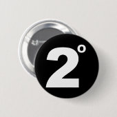 2 graden klimaatverandering ronde button 5,7 cm (Voorkant /achterkant)
