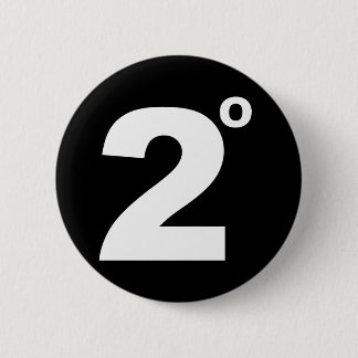 2 graden klimaatverandering ronde button 5,7 cm