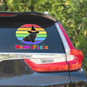 2.grappige, mooie, best verkopende zwarte kat sticker