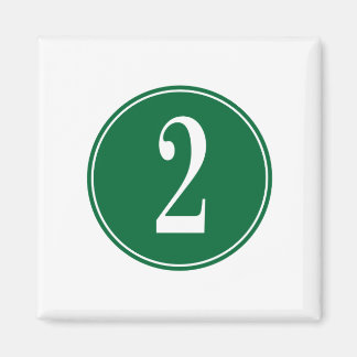#2 groene cirkel magneet