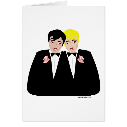 2 Groomen (klonen en zwart haar) (Voorkant)