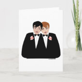 2 Grooms homepenkaarten Kaart (Voorkant)