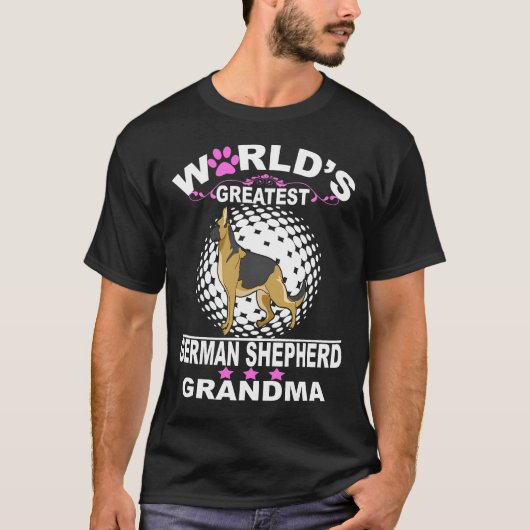 2 Grootste Duitse Herders Oma van de Wereld T-shirt (Voorkant)