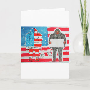 2 grote foo A, tekst & vlag op U.S.A. vlag, Kaart