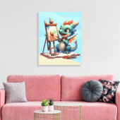 #2 Grote Oog Draak Canvas Afdruk (Insitu (Woonkamer))