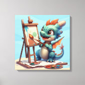 #2 Grote Oog Draak Canvas Afdruk (Voorkant)