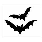 2 Halloween Bats Silhouette Rubber Art Stempel (Afrduk)