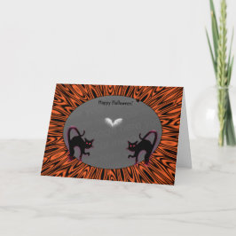 2 Halloween Cats Fotohouder! Kaart
