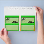 2 Halloween Custom Hersheys Snoep Bar wrappers Flyer (Hand)