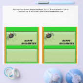 2 Halloween Custom Hersheys Snoep Bar wrappers Flyer (Enkel)