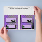 2 Halloween Custom Hersheys Snoep Bar wrappers Flyer (Hand)