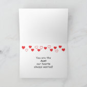 2-Hart Valentijnsdag Kaart aan Tante (Binnen)