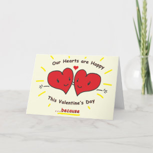 2-Hart Valentijnsdag Kaart aan Tante