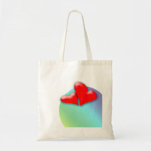 2 Hartelijk dansen voor Valentijnsdag Canvas tas