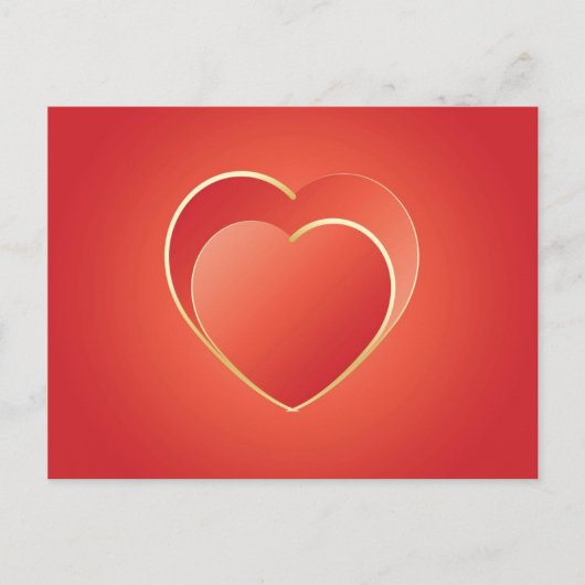 2 harten briefkaart (Voorkant)