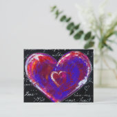 2 Harten" Briefkaart (Staand voorkant)