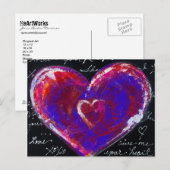 2 Harten" Briefkaart (Voorkant / Achterkant)