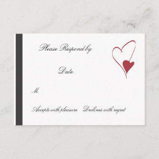 2 Harten Collide matching bruiloft rsvp Kaartje
