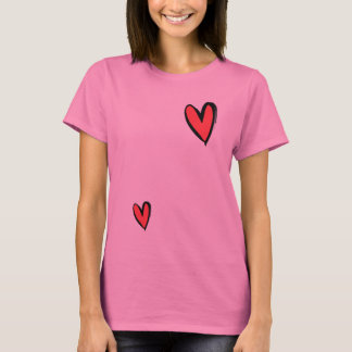 2 Harten in één pakket T-shirt