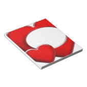 2 Harten - lijst Notitieblok (Schuin)