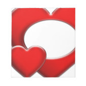 2 Harten - lijst Notitieblok (Voorkant)