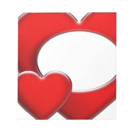 2 Harten - lijst Notitieblok (Voorkant)