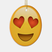 2 hartverwarmt emoji keramisch ornament (Rechts)