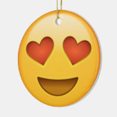 2 hartverwarmt emoji keramisch ornament (Links)
