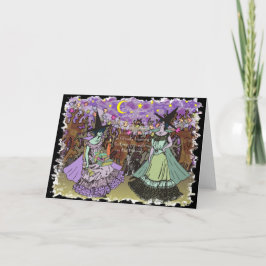 2 Heksen Edwardian in een Achtervolgd Bos Kaart