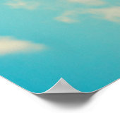 2 Helderrode kopballonnen die naar boven drijven Poster (Hoek)