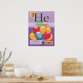 2.Helium (He) Periodieke Lijst van de Elementen Poster (Keuken)
