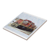 2 herbouwde Juniata-terminalswitchlocomotieven Tegeltje (Zijkant)