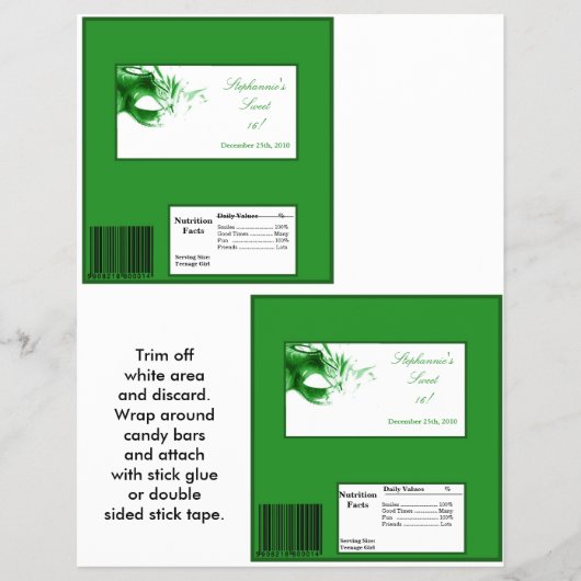 2 Hershey's Grote Bar Omhulsel Zoete 16 Groen Flyer (Voorkant)