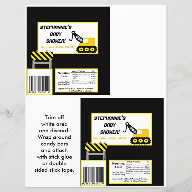 2 Hershey's Large Bar Wrapper Construction (Voorkant)